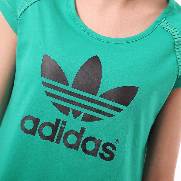 Koszulka damska ADIDAS T-SHIRT LOGO TEE Q1 f77883 kolor zielony