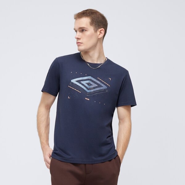 Koszulka męska UMBRO T-SHIRT DEHAY ul324tsm10003 kolor granatowy