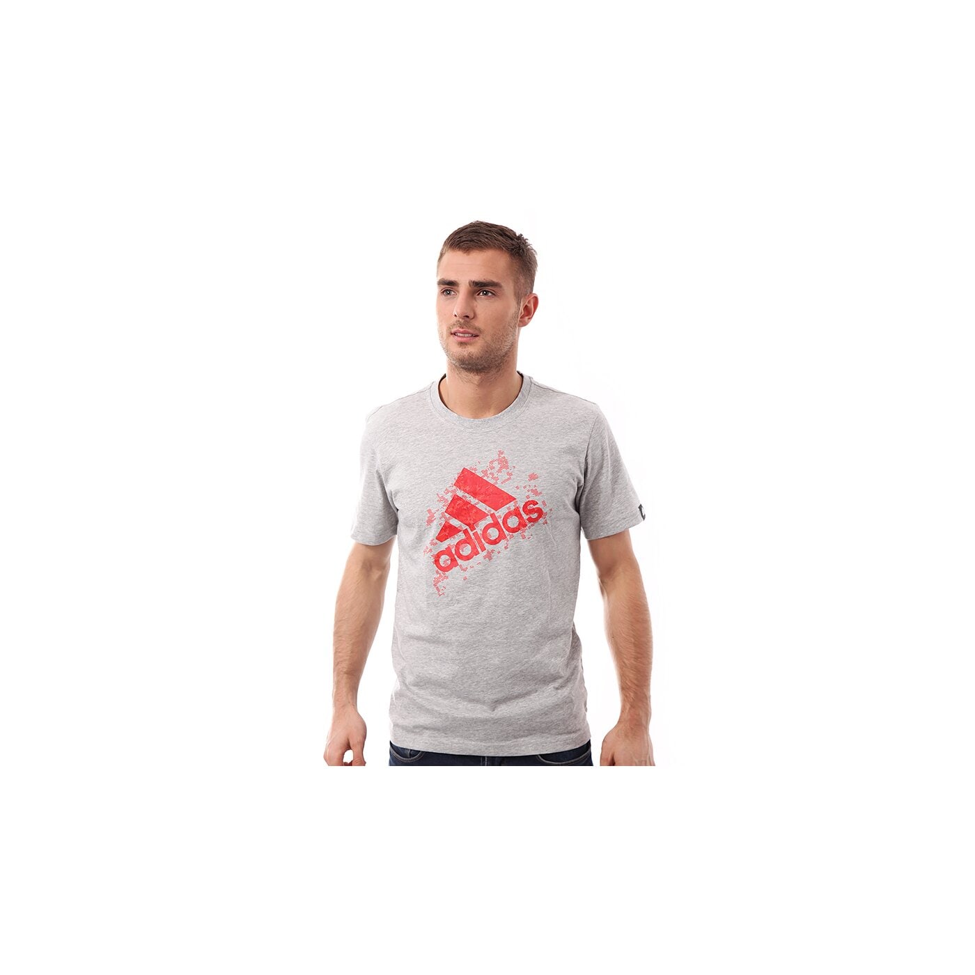 Koszulka męska ADIDAS T-SHIRT B PERF LOGO f83663 kolor szary