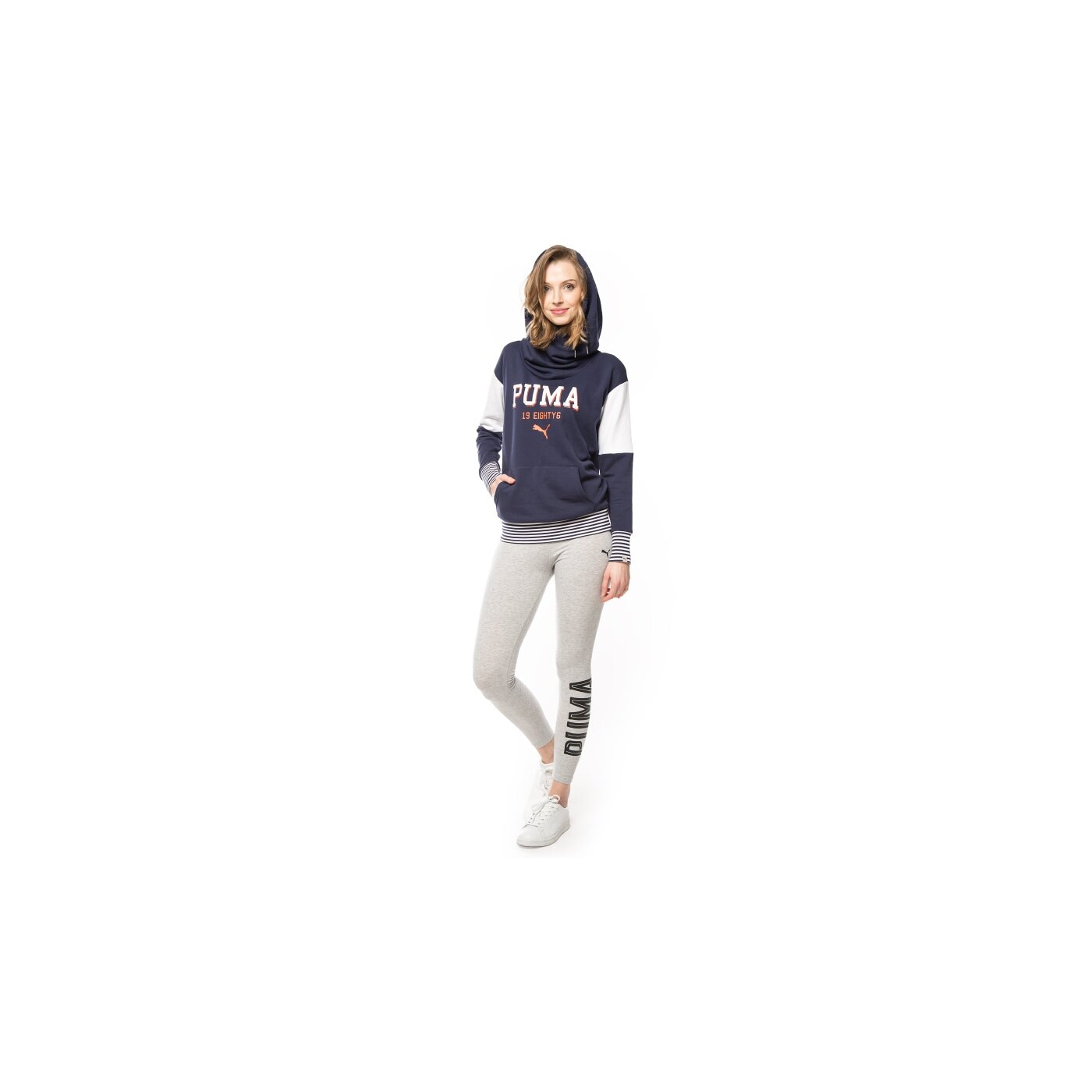 Bluza damska PUMA BLUZA STYLE ATHL HOODIETR 83639706 kolor granatowy