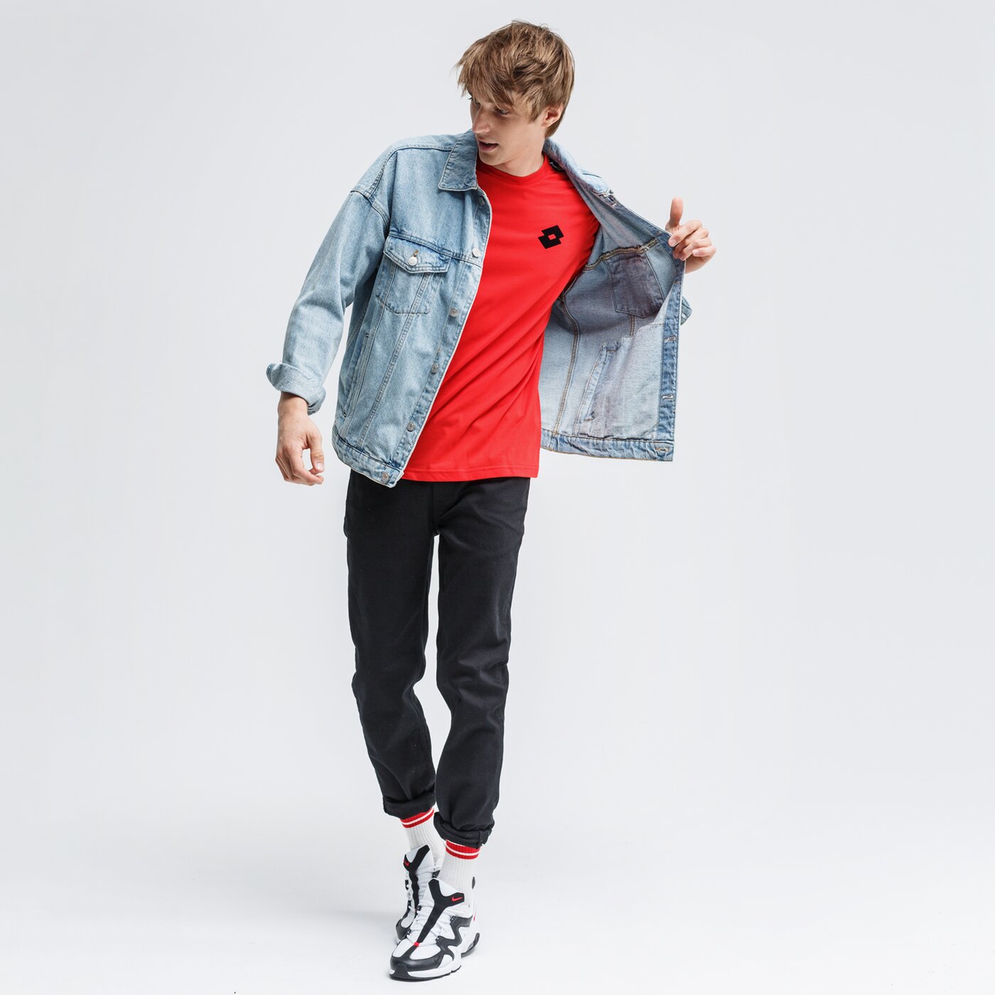 Koszulka męska LOTTO T-SHIRT ATHLETICA CLASSIC II JS 214412-0c4 kolor czerwony