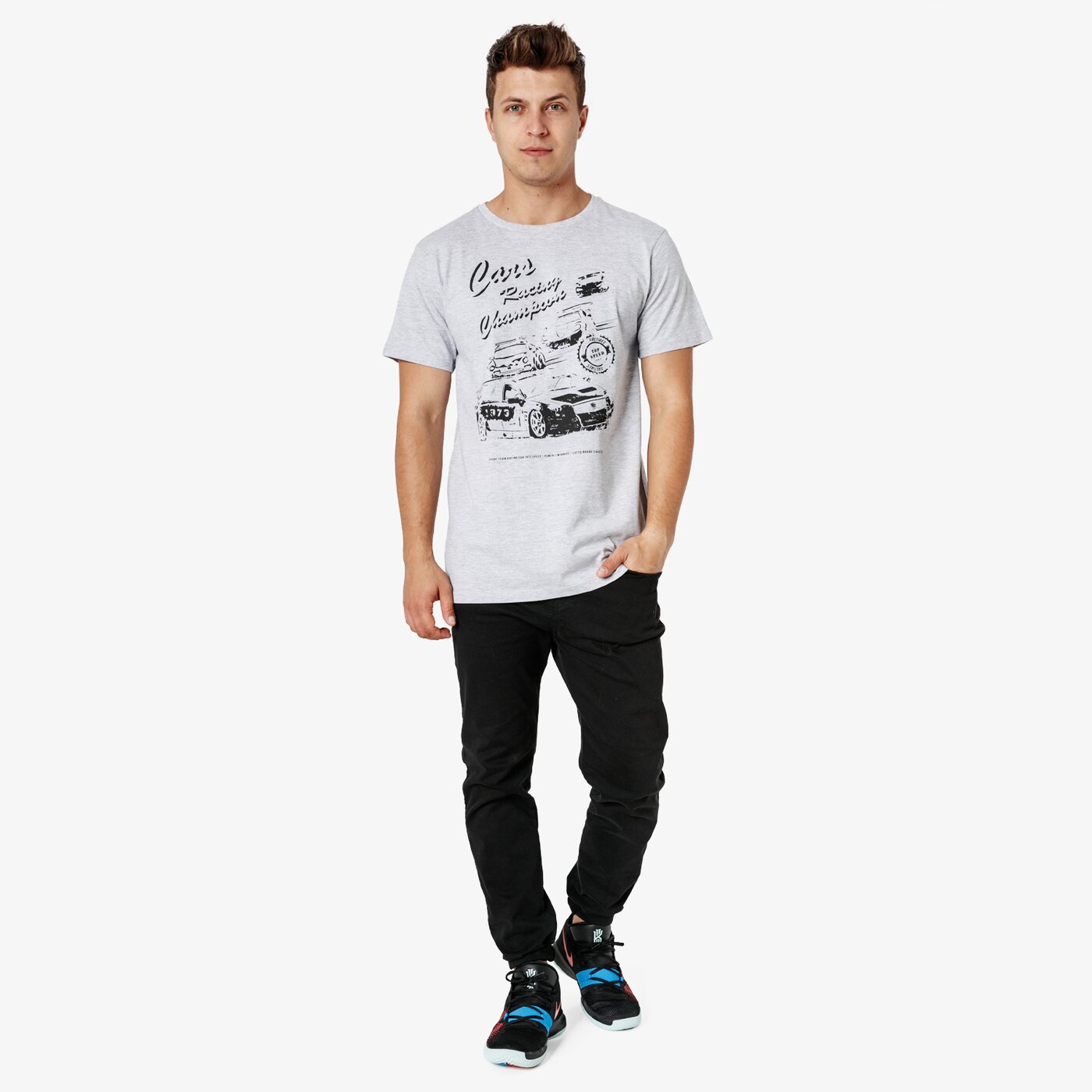 Koszulka męska LOTTO T-SHIRT SS MOTORIST lo38tsm31001 kolor szary