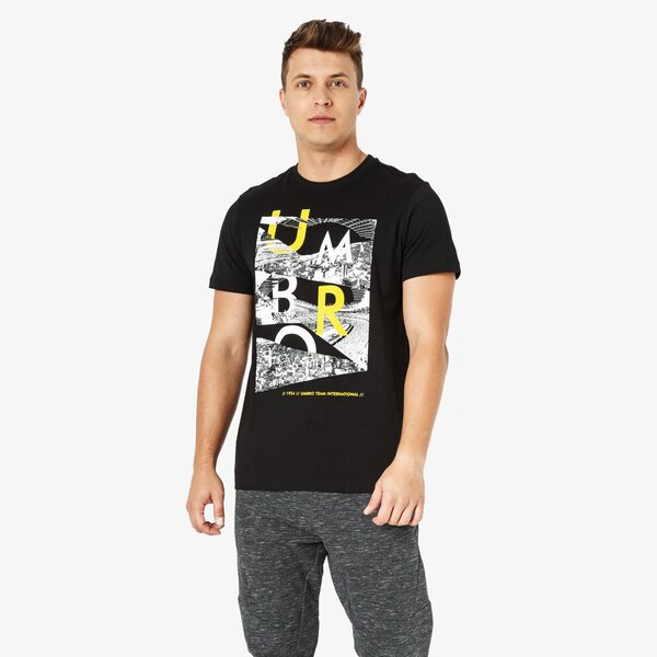 Koszulka męska UMBRO T-SHIRT SS SCORE ul38tsm03001 kolor czarny