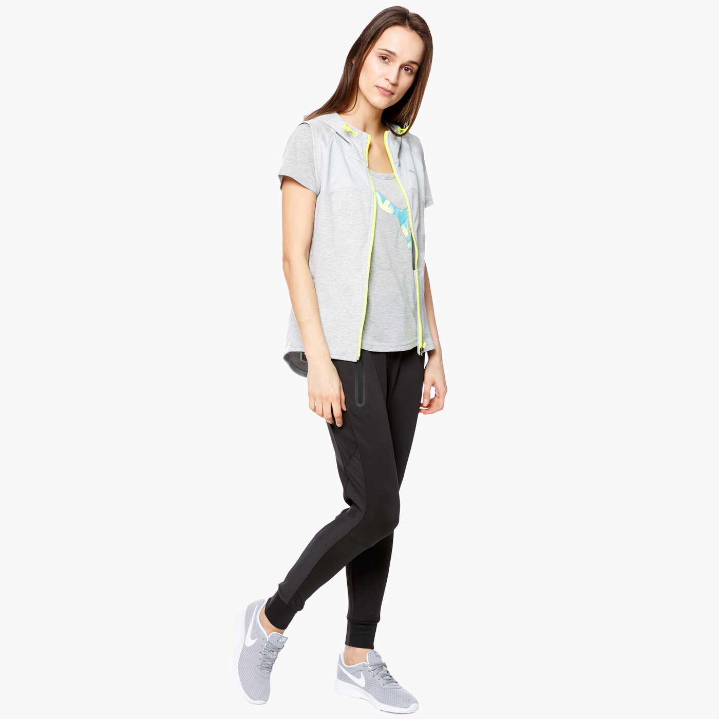 Koszulka damska PUMA T-SHIRT SS ELEVATED LAYER 83846514 kolor szary