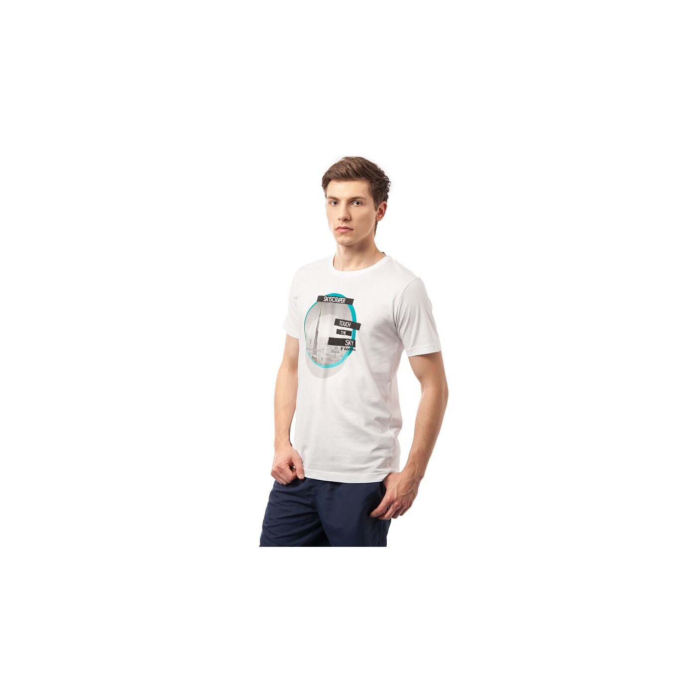 Koszulka męska LOTTO  T-SHIRT WOKOS lo15tsm52001 kolor biały
