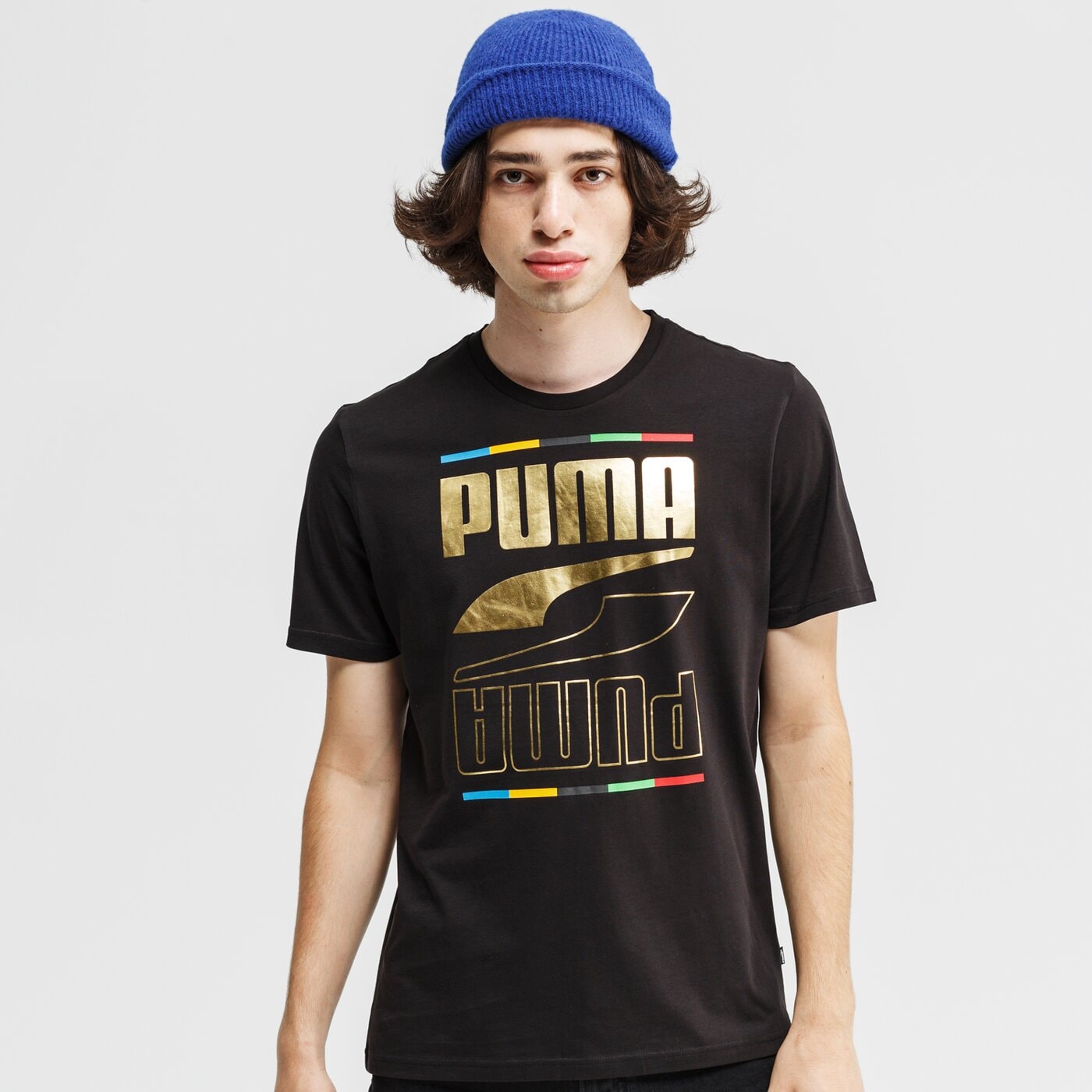 Koszulka męska PUMA T-SHIRT REBEL 5 CONTINENTS 584607 01 kolor czarny