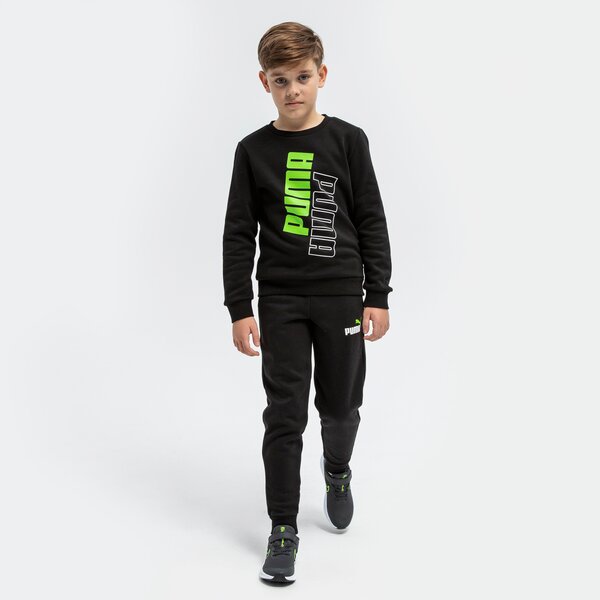 Spodnie dziecięce PUMA SPODNIE ESS+ 2 COL LOGO FL CL B 586988 51 kolor czarny