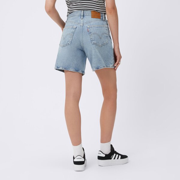 Spodenki damskie LEVI'S SZORTY HIGH BAGGY MED INDIGO a9311-0000 kolor niebieski