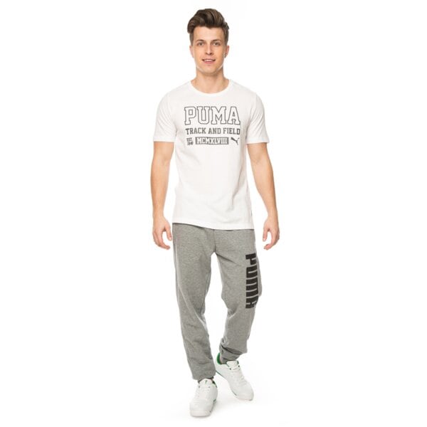 Koszulka męska PUMA T-SHIRT STYLE ATHL HEATHER 83654502 kolor biały