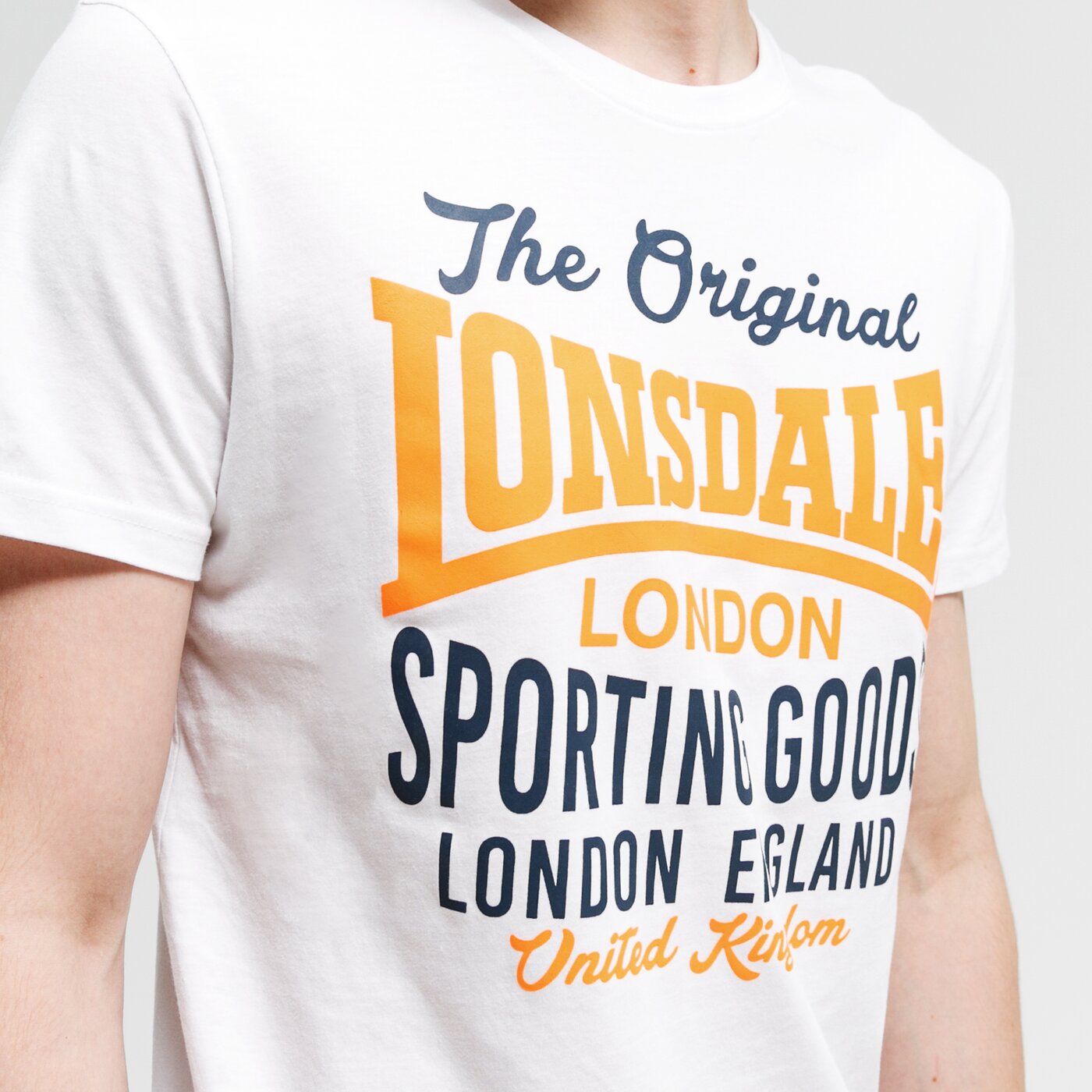 Koszulka męska LONSDALE T-SHIRT USBORNE 113917-7400 kolor biały