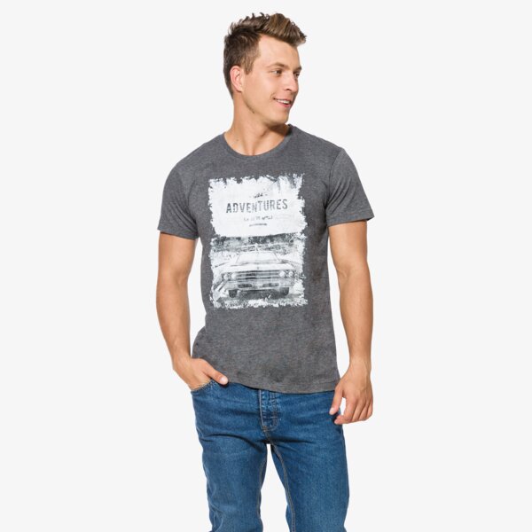 Koszulka męska FEEWEAR T-SHIRT SS GERONIMO fw37tsm35001 kolor szary