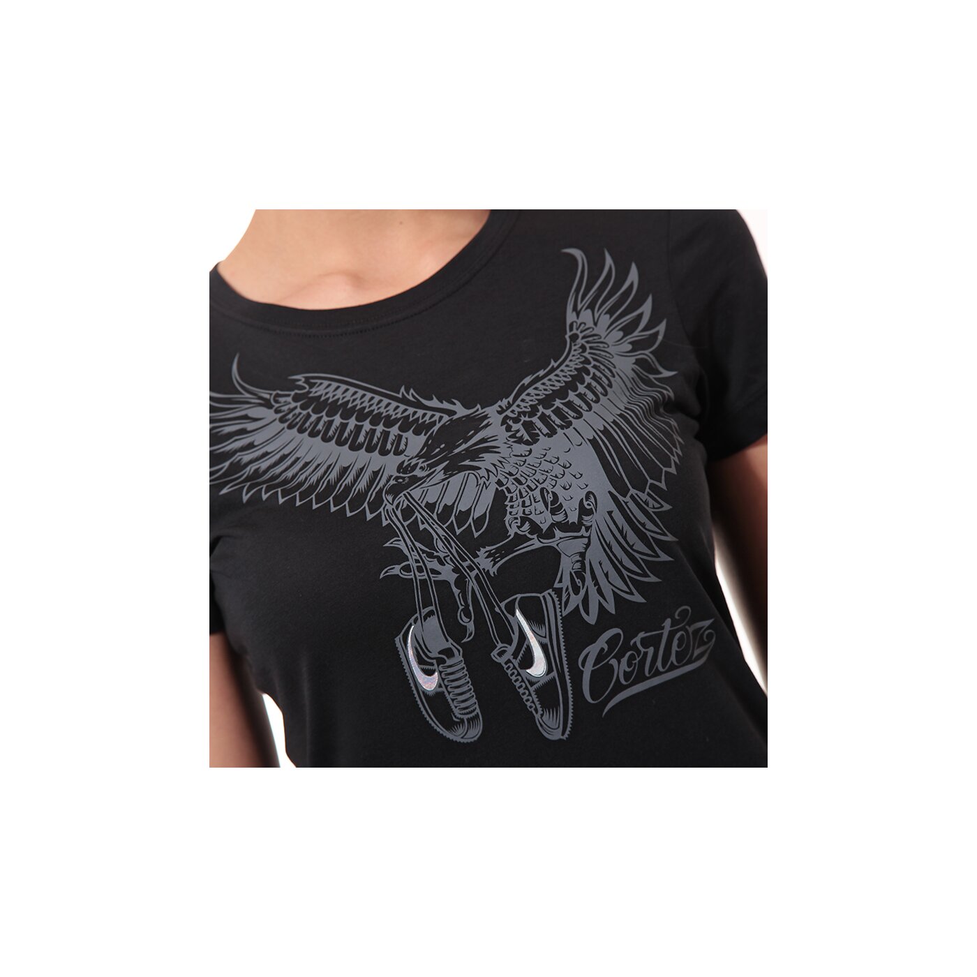 Koszulka damska NIKE T-SHIRT TEE-CORTEZ EAGLE 619519010 kolor czarny