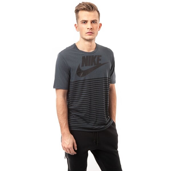 Koszulka męska NIKE T-SHIRT TEE-NIKE MESH STRIPE 644147008 kolor czarny