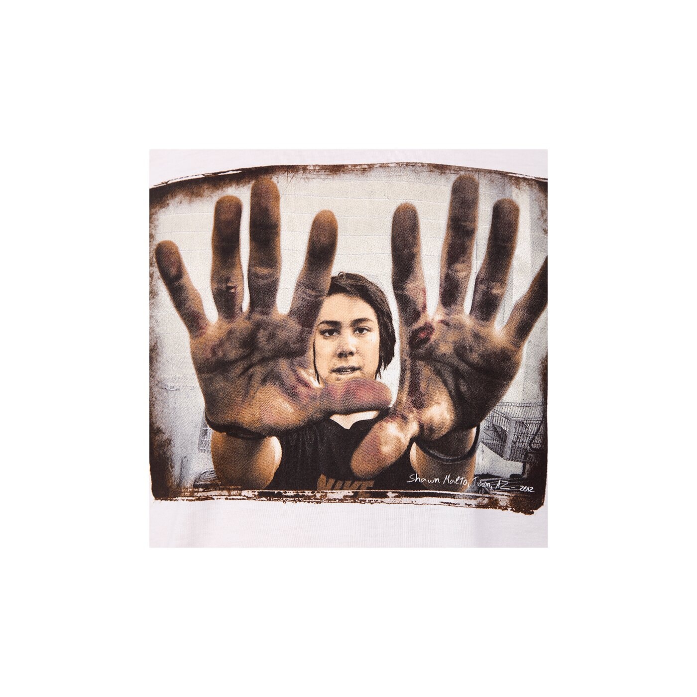 Koszulka męska NIKE T-SHIRT DETERMINATION SS TEE 534582100 kolor biały