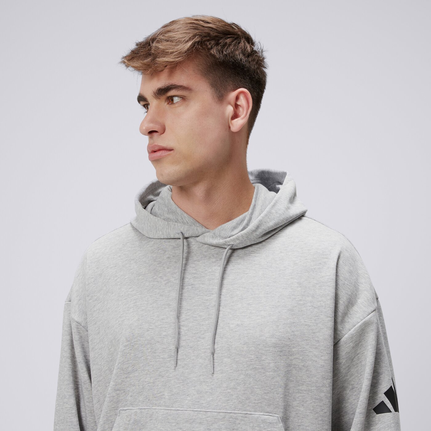 Bluza męska ADIDAS BLUZA Z KAPTUREM M HD FT jf3591 kolor szary