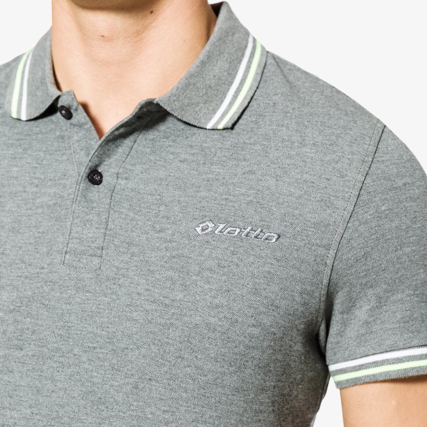 Koszulka polo męska LOTTO POLO L73 POLO PQ s6838 kolor szary