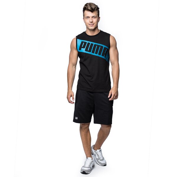 Spodenki męskie PUMA SZORTY STYLE ATHL SWEAT BERMUDA TR 83660301 kolor czarny