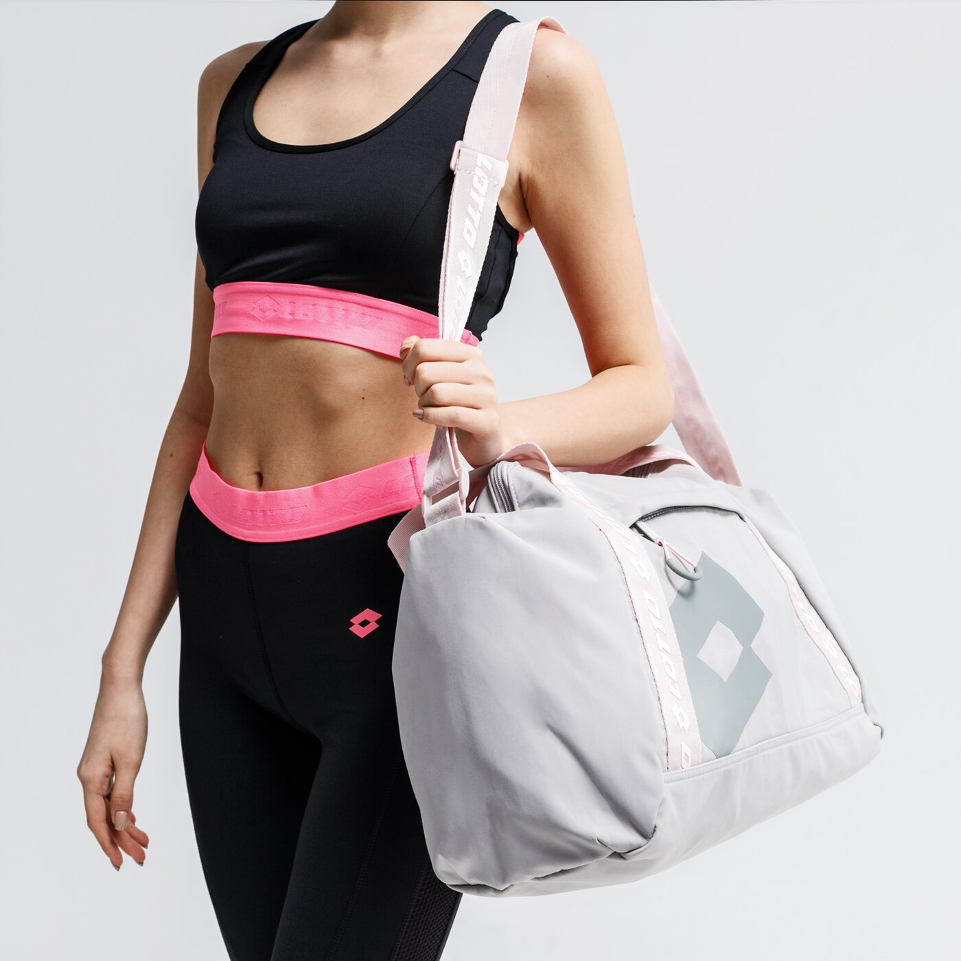 Torba sportowa damska LOTTO TORBA MARABELL lo120tod01001 kolor szary