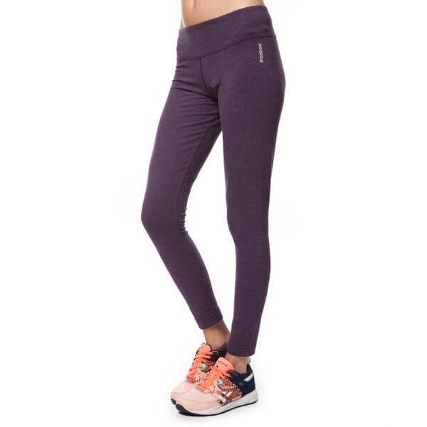 Spodnie dresowe damskie REEBOK SPODNIE EL LEGGING ab0140 kolor fioletowy
