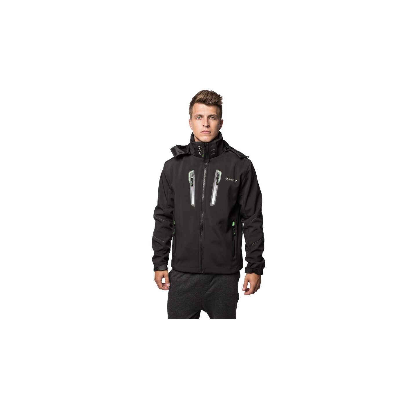 Kurtka przejściowa męska FEEWEAR KURTKA SH AKAL fwp35kum06001 kolor czarny
