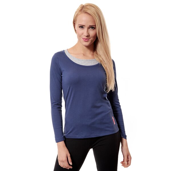 Koszulka damska LOTTO T-SHIRT TS LS EASY W r1707 kolor granatowy