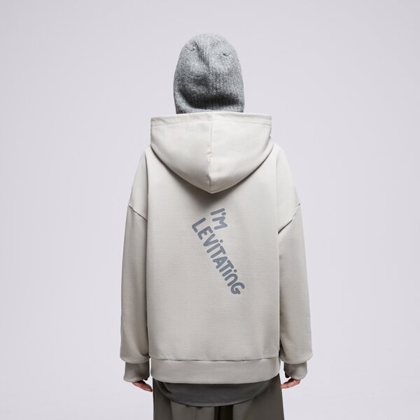 S.NOW JOB SIZEER HOODIE "I'M LEVITATING" GRAY si323blu55001 kolor szary