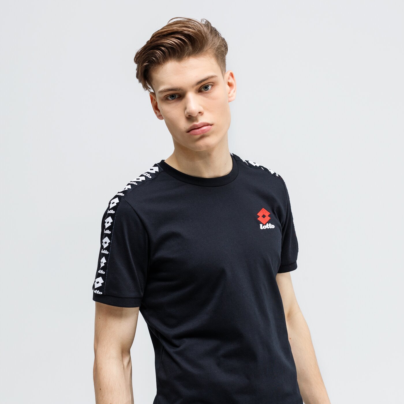 Koszulka męska LOTTO T-SHIRT ATHLETICA CLASSIC JS 213490-1cl kolor czarny