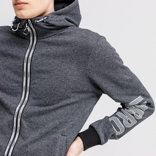 Bluza męska UMBRO BLUZA ROZPINANA Z KAPTUREM ANTON ul121blm36001 kolor szary