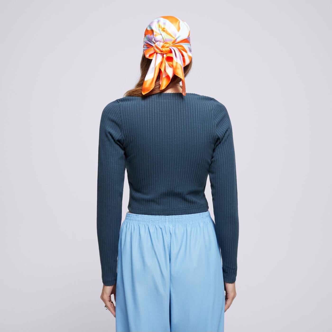 NIKE SWETER W NSW NK CHLL KNT RIB FZ CRDGN fn3682-478 kolor granatowy