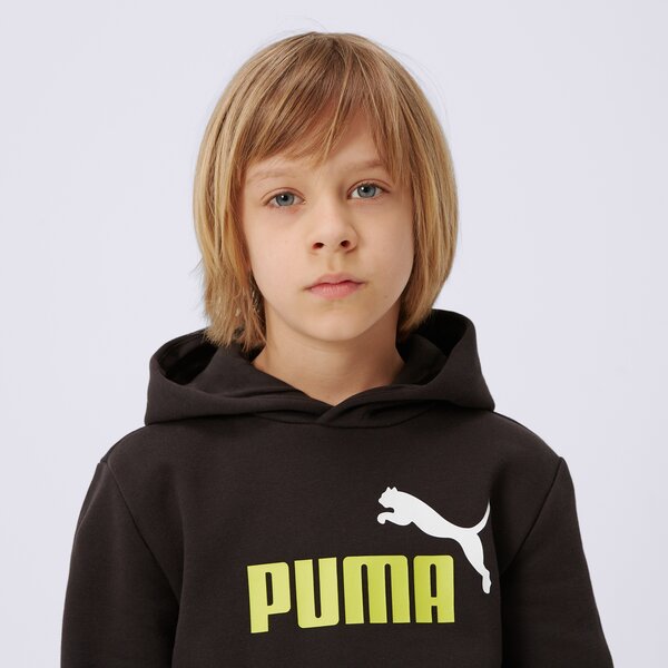 Bluza dziecięca PUMA BLUZA Z KAPTUREM SS+ 2 COL BIG LOGO FL B 586987 59 kolor czarny