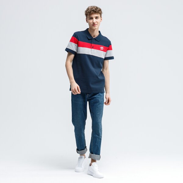 Koszulka polo męska UMBRO POLO EKTOS ul120pom01002 kolor granatowy