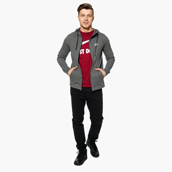 Bluza męska NIKE BLUZA M NSW HOODIE FZ JSY CLUB 861754-071 kolor szary