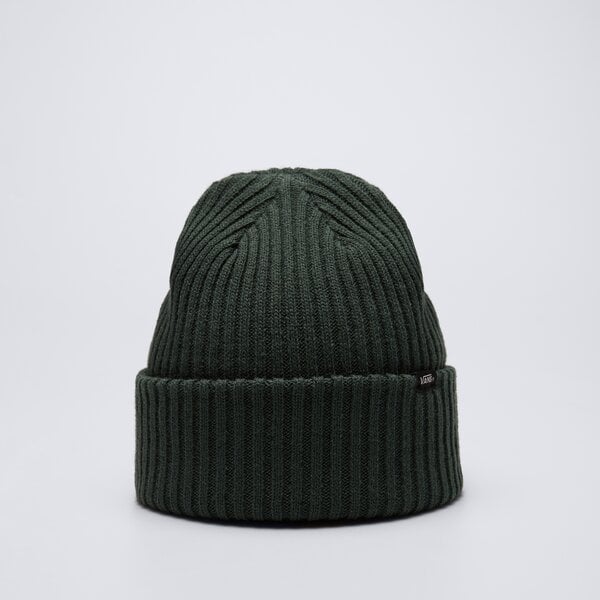 Czapka zimowa damska VANS CZAPKA ZIMOWA MN CLIPPED CUFF BEANIE-B vn0a53vw2ln1 kolor zielony