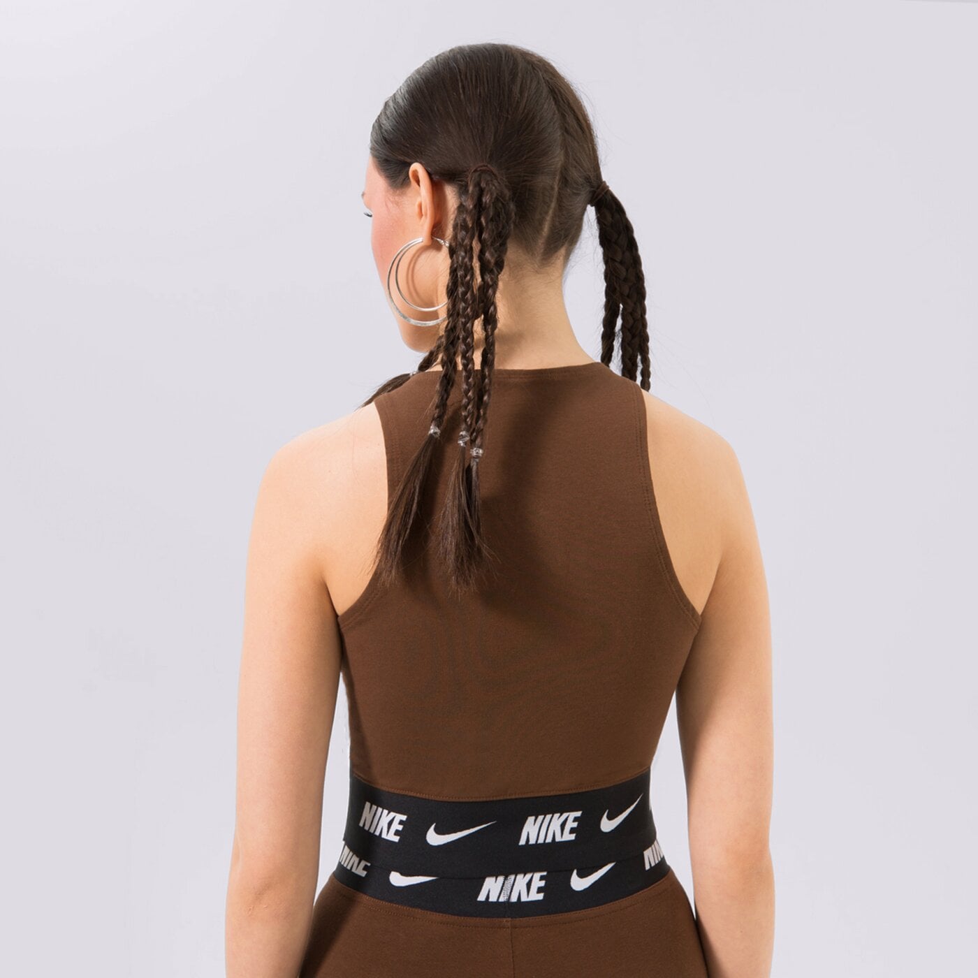 Koszulka damska NIKE T-SHIRT dq9315-259 kolor brązowy