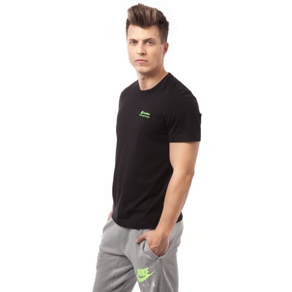Koszulka męska LOTTO T-SHIRT BRETT BS r4618 kolor czarny