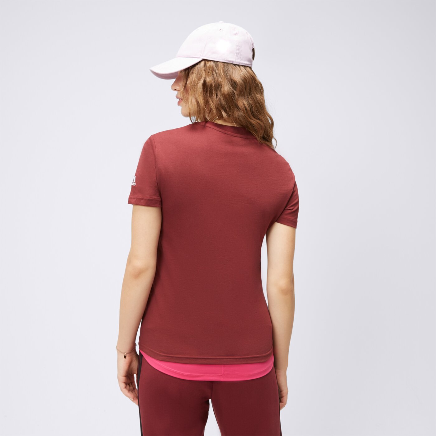 Koszulka damska ADIDAS T-SHIRT W LIN T im2829 kolor bordowy