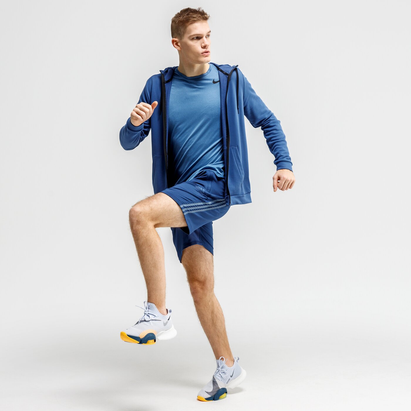 Koszulka męska NIKE T-SHIRT NK SS HPR DRY cj4611-469 kolor niebieski