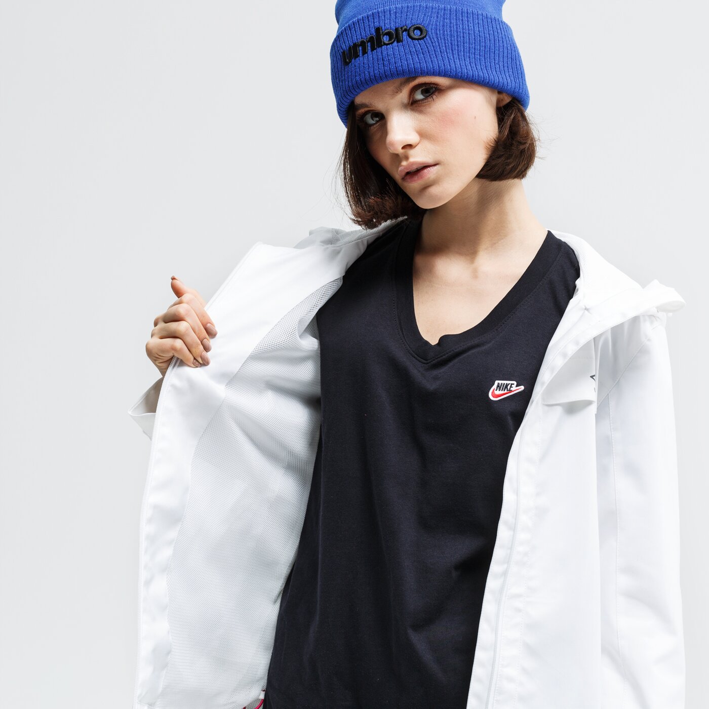 Kurtka przejściowa damska UMBRO KURTKA BENINA ul120kud02001 kolor biały