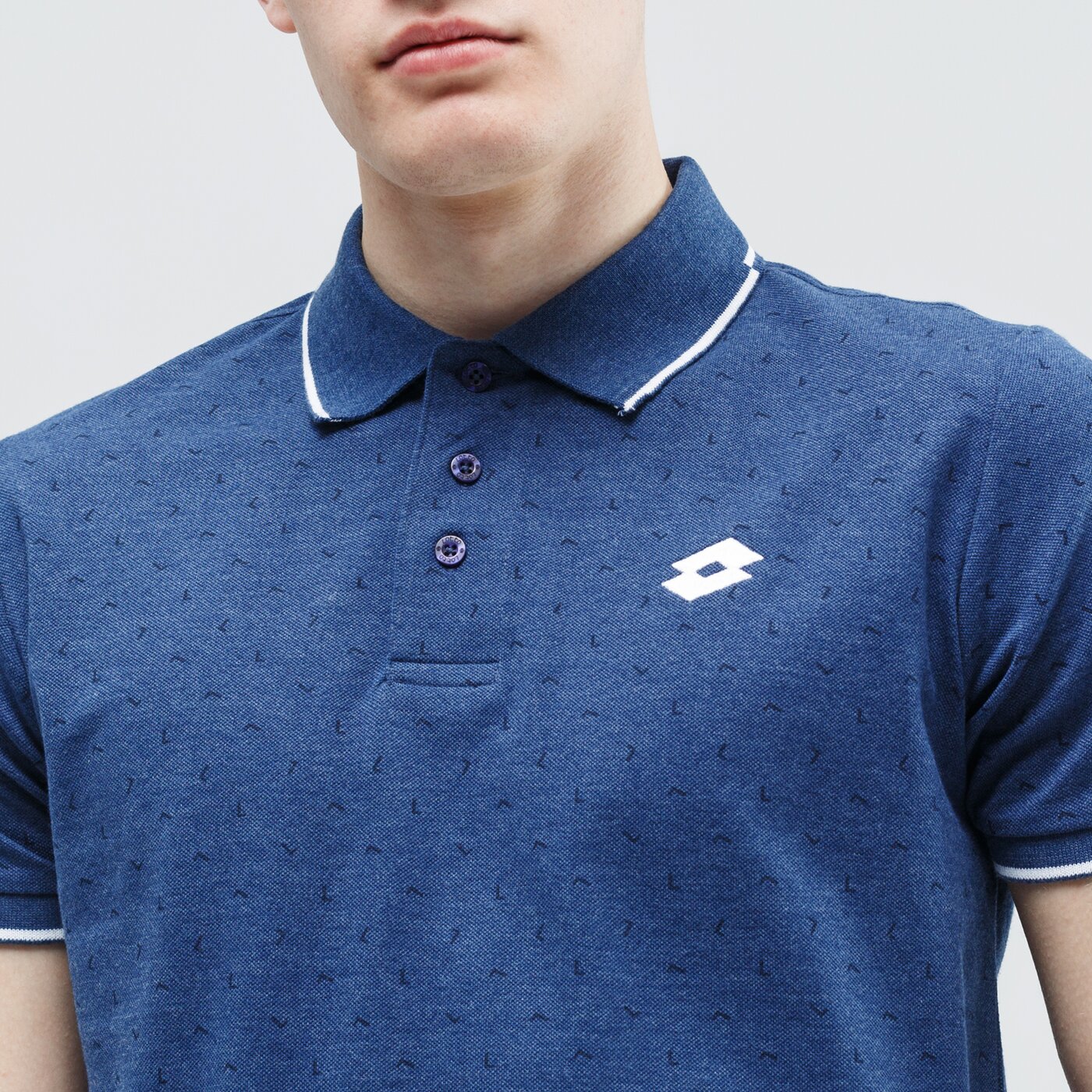 Koszulka polo męska LOTTO POLO ELBA MEL PQ 213346-5s1 kolor granatowy