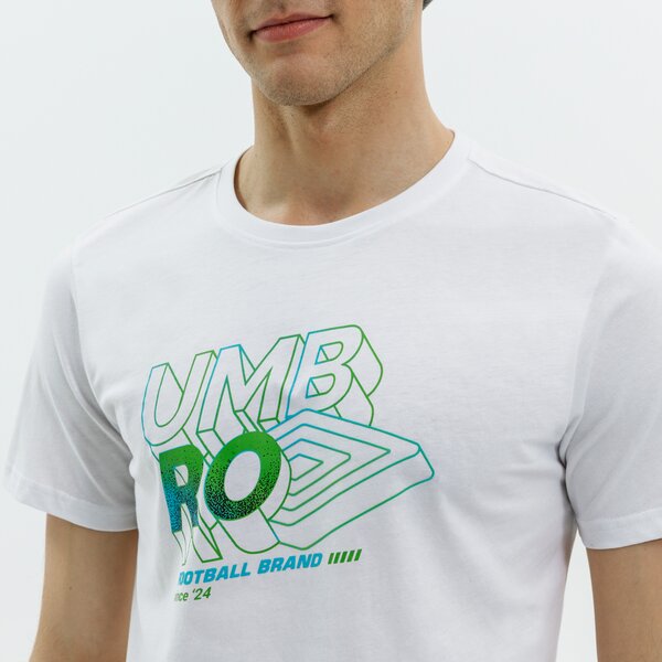 Koszulka męska UMBRO T-SHIRT DIONE ul321tsm12001 kolor biały