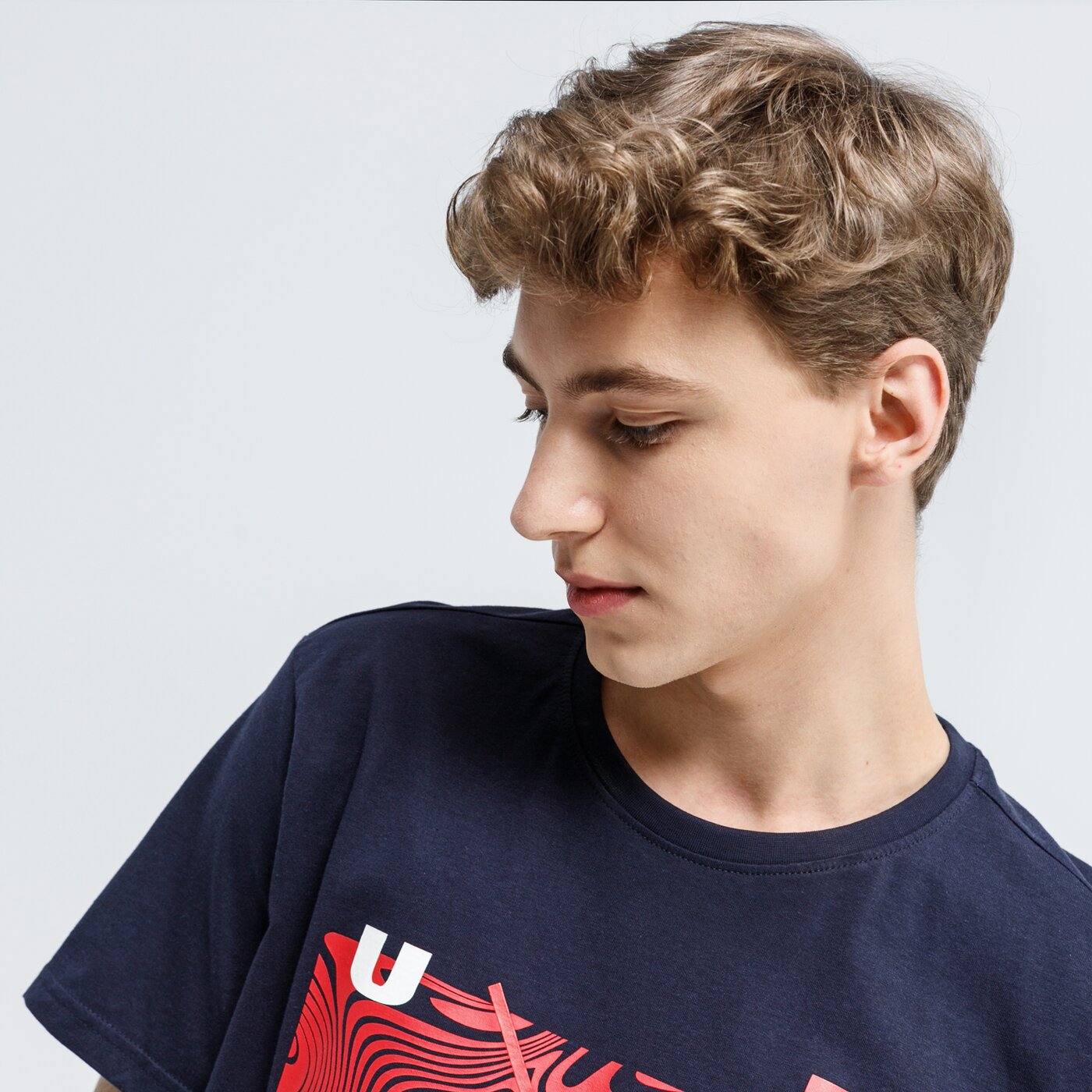 Koszulka męska UMBRO T-SHIRT TROLVO ul120tsm37001 kolor granatowy