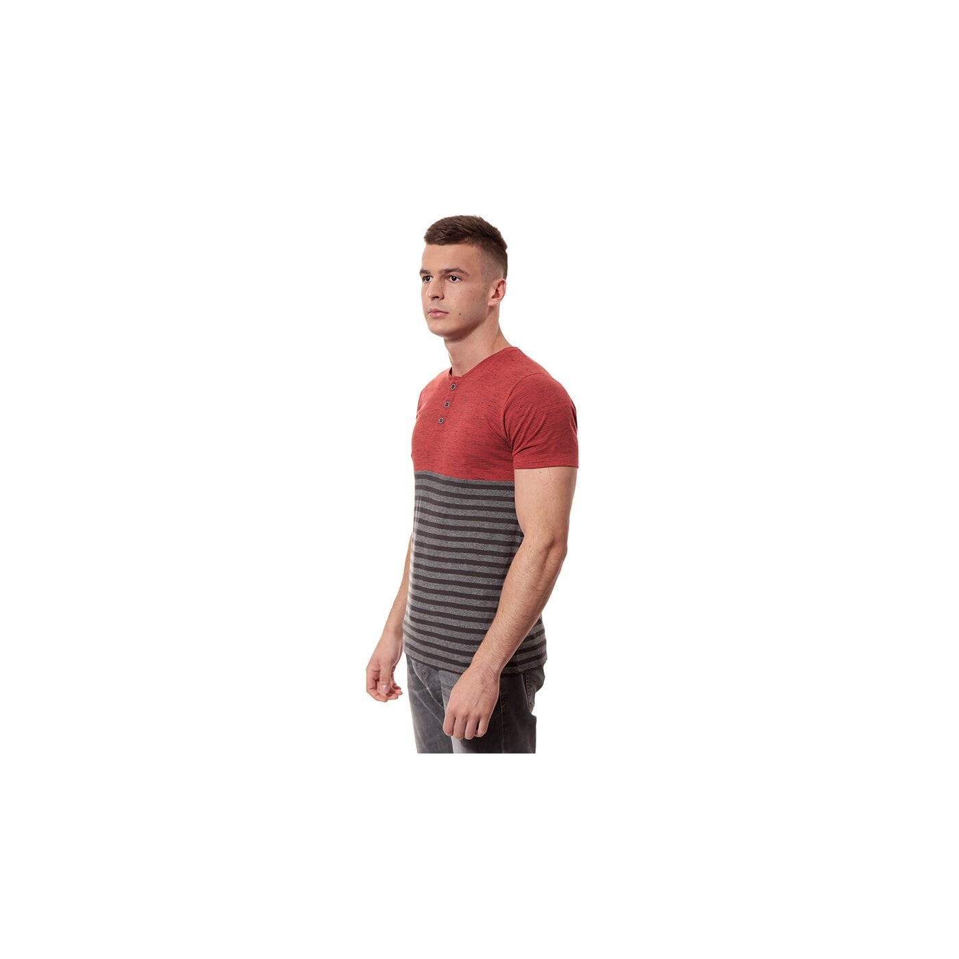 Koszulka męska O'NEILL T-SHIRT LMORG STACK 4523003900 kolor czerwony