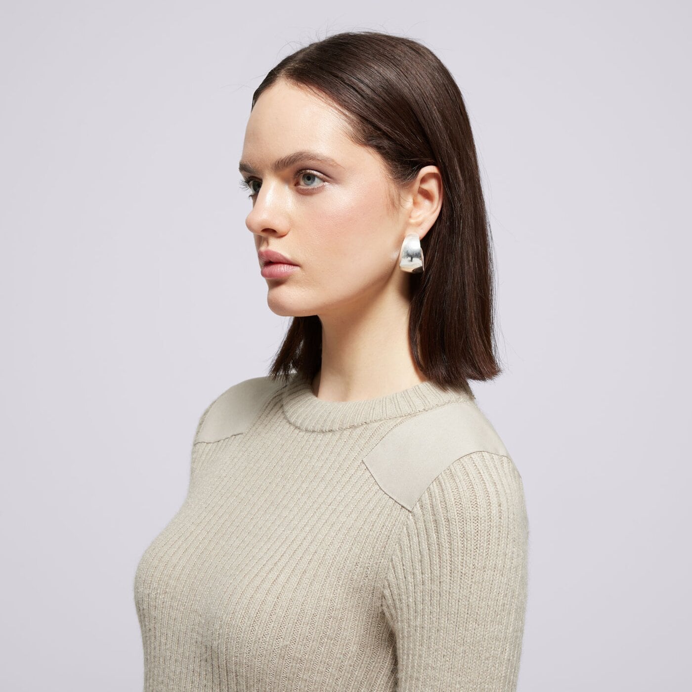 CHAMPION SWETER CREWNECK SWEATER 117495es057 kolor beżowy