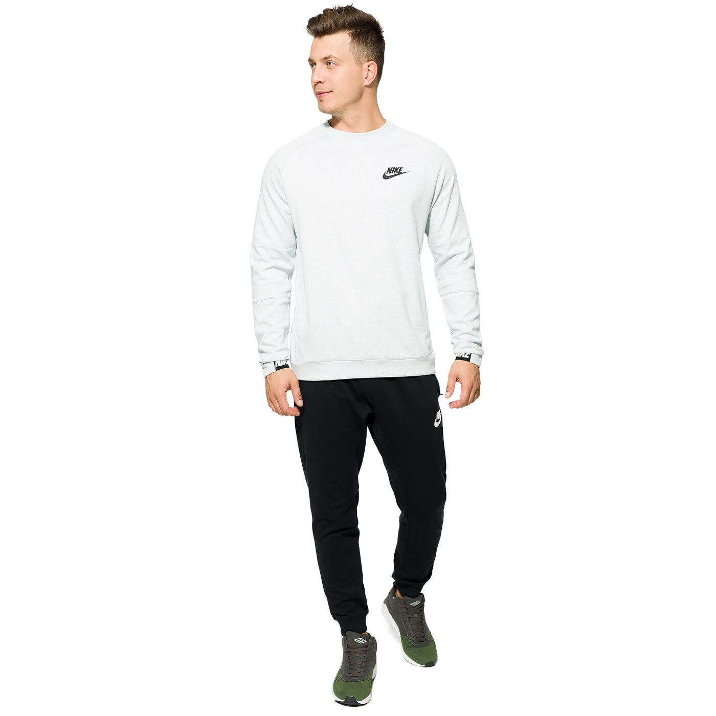 Bluza męska NIKE BLUZA M NSW AV15 CRW FLC 861744-051 kolor szary