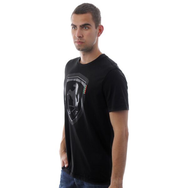 Koszulka męska PUMA T-SHIRT FERRARI LOGO  TEE I BIG LOGO 55983601 kolor czarny