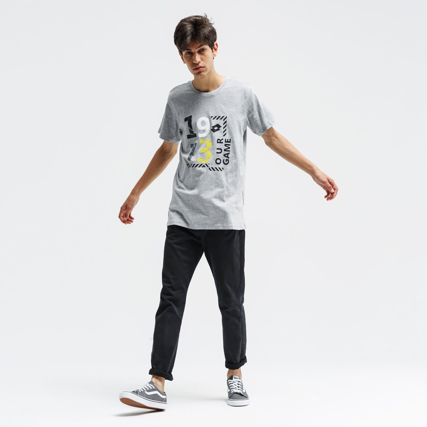 Koszulka męska LOTTO T-SHIRT DARIO lo39tsm36002 kolor szary