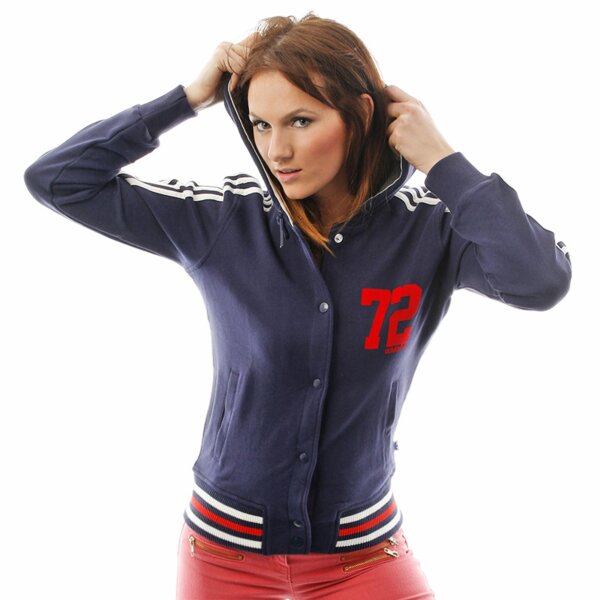 Bluza damska ADIDAS BLUZA   S COLL HOOD TT x30918 kolor granatowy