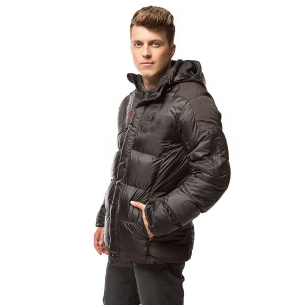 Kurtka zimowa męska UMBRO KURTKA FOLL ul35kum08001 kolor czarny