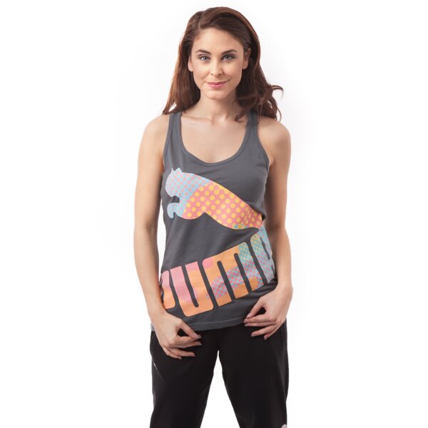 Top damski PUMA TANK STYLE INJ TANK 83217816 kolor szary