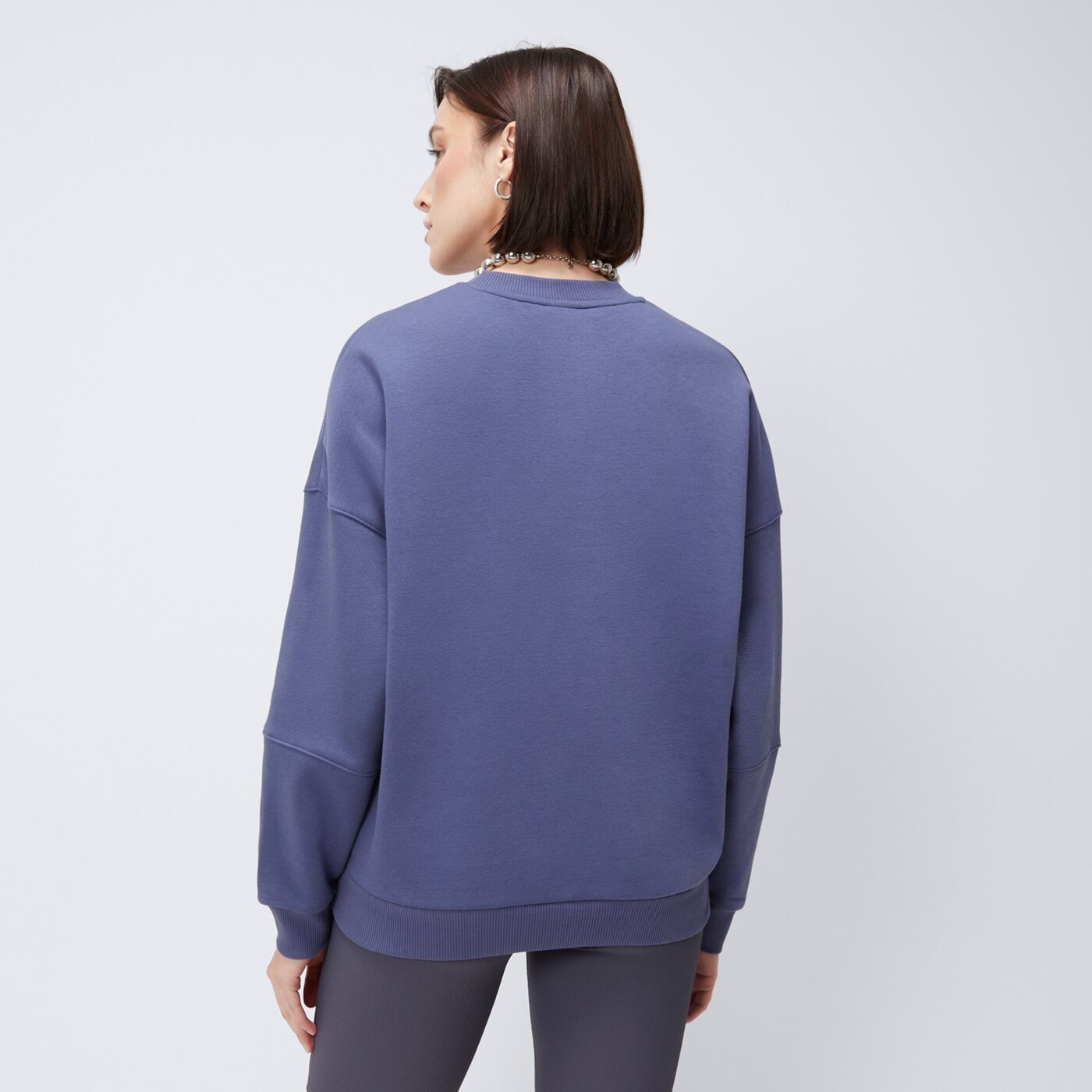 Bluza damska REEBOK BLUZA LUX OVERSIZED CREW 100214756 kolor fioletowy